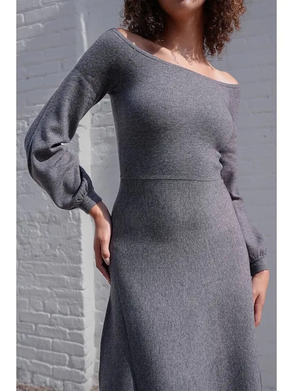 Hill House Maude dress in heather grey